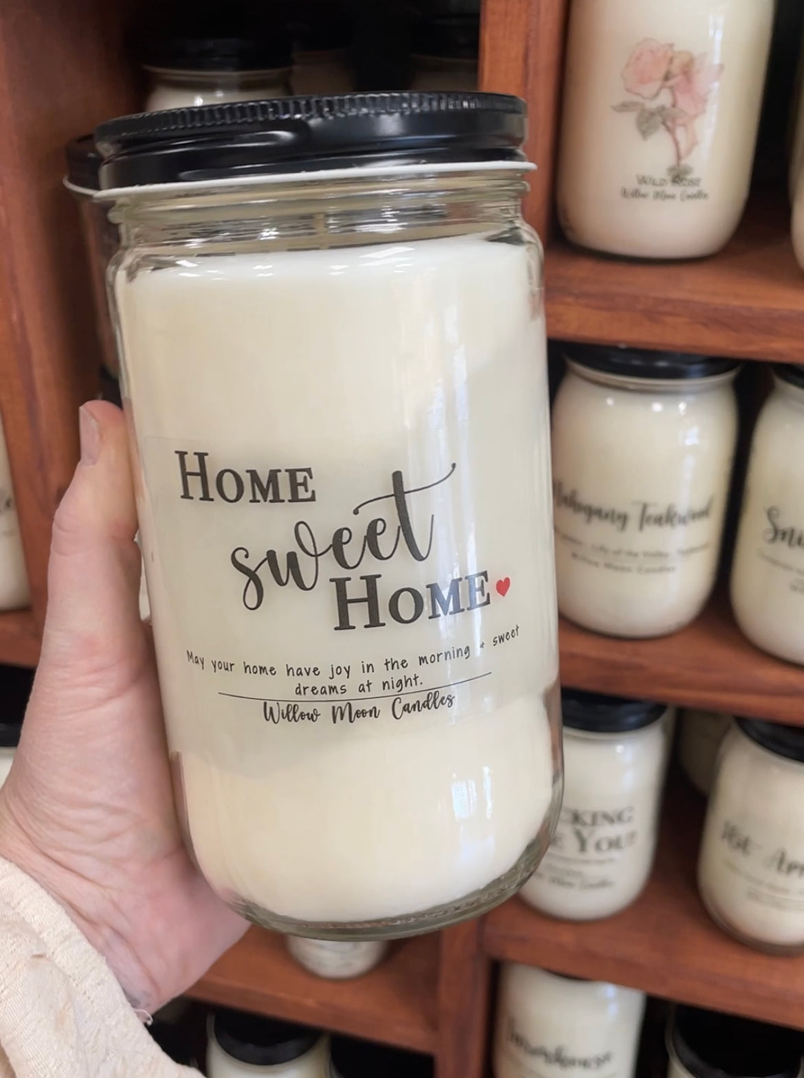 Home Sweet Home Mason Jar Large Warmer – COZY HOME CANDLE